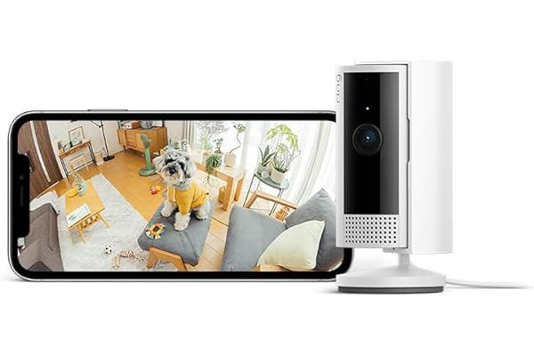 【2023年度グッドデザイン賞受賞】Ring Indoor Cam (リング インドアカム) 第2世代 ホワイト | 軽量小型の屋内用セキュリティカメラ、ペットカメラやご自宅の見守りカメラ、防犯カメラの用途にも プライバシーカバー付き