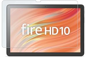 【Fire HD 10 第13世代用】保護フィルム ガラスタイプ 光沢 ブルーライトカット 気泡レス加工 1枚入り