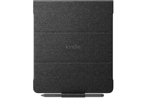 【Kindle Scribe (2024年発売・2022年発売) 用】Amazon純正 ファブリック 折りたたみカバー (ブラック)